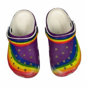 Crocs Junior 2 Rainbow Stripe Clog